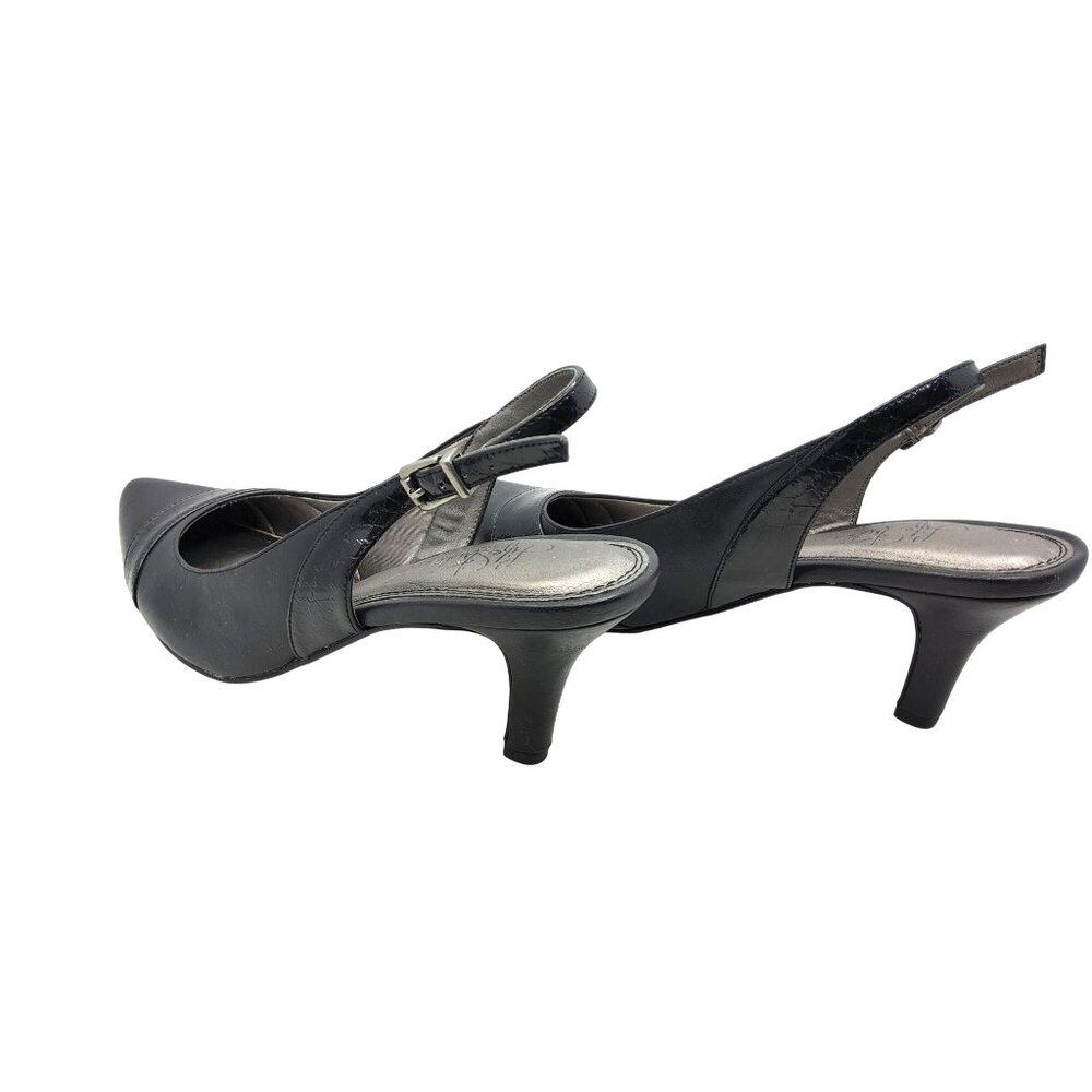 Life Strides Womens "Sassy" Sling Back Pointed Toe Open Back 3" Heel Pumps - Picture 3 of 8